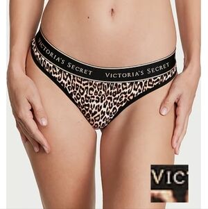 Victoria's Secret Logo Cotton Thong Panty